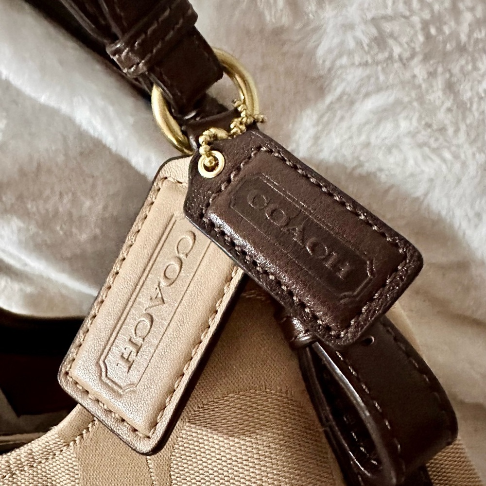 Coach Beige Signature Collection Women's Bag (w/free shipping) - Picture 2 of 11